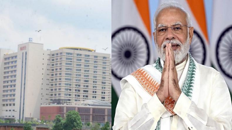 प्रधानमंत्री नरेन्द्र मोदी ने हेलीकाप्टर से पहुंचकर अमृता अस्पताल का किया उद्घाटन