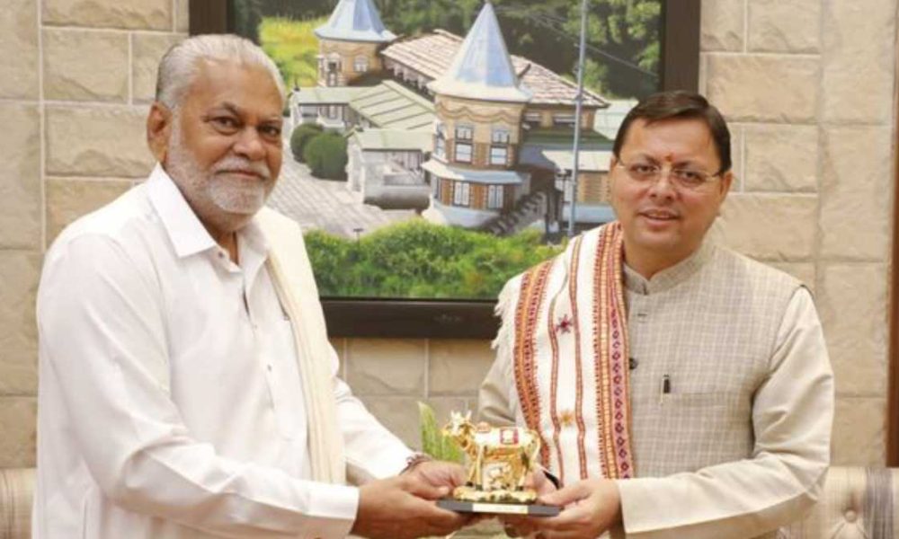 सीएम धामी ने की पशुपालन एवं डेयरी मंत्री परुषोत्तम रूपाला से भेंट, हुई ये चर्चा…