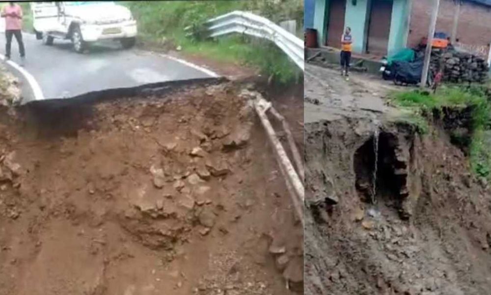 मलबा आने से प्रदेश में जगह-जगह मार्ग बंद, यहां बह गया सड़क का हिस्सा…