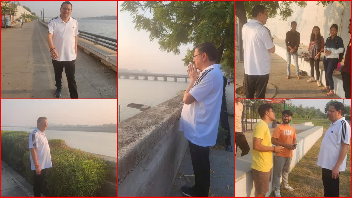 उत्तराखंड : दो दिवसीय अहमदाबाद दौरे पर मुख्यमंत्री, मॉर्निंग वॉक पर निकले, साबरमती रिवर फ्रंट का किया भ्रमण