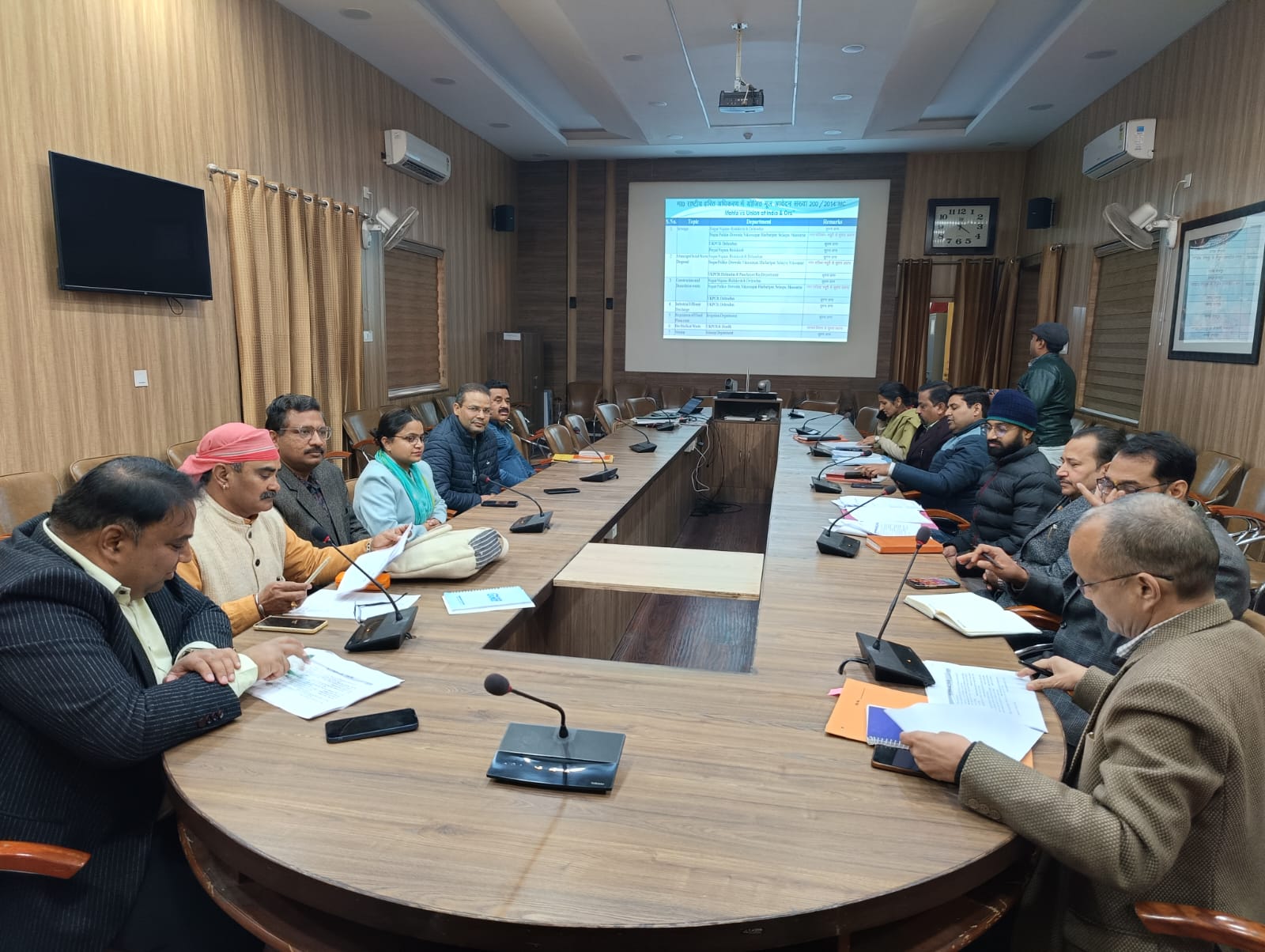 उत्तराखंड :  जिलाधिकारी देहरादून श्रीमती सोनिका की अध्यक्षता में गठित जिला गंगा सुरक्षा समिति की ली गई बैठक