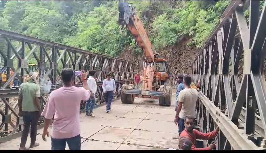 घनसाली तिलवाड़ा मोटरमार्ग पर वैली ब्रिज बनकर तैयार, यातायात भी हुआ बहाल