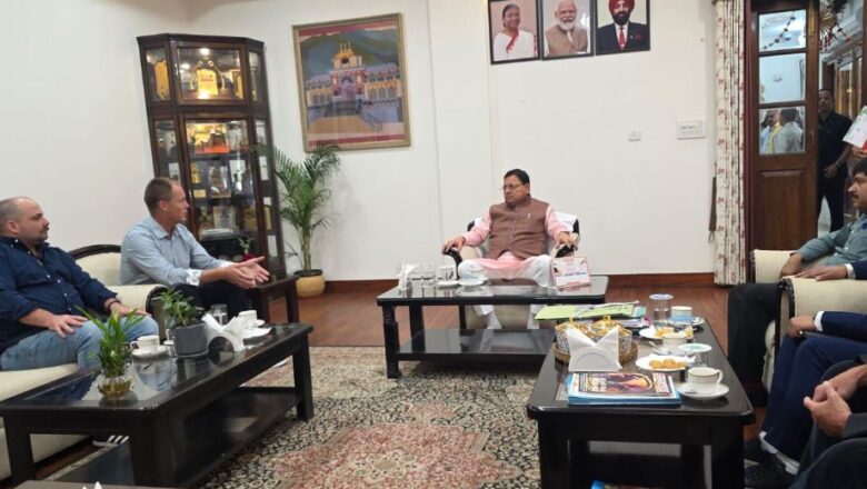 जयडे हैकेट की मुख्यमंत्री पुष्कर सिंह धामी से मुलाकात , उत्तराखंड में वर्ल्ड क्लास बंजी जंपिंग प्रोजेक्ट्स की संभावनाओं पर चर्चा