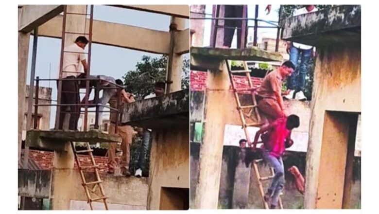 उत्तराखंड: युवक ने टंकी पर चढ़कर दी कूदने की धमकी, पुलिस ने बचाई जान,