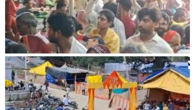 उत्तराखंड: जिला सहारनपुर का सिद्ध पीठ मां शाकंभरी देवी मंदिर में शारदीय नवरात्र पर आयोजित मेला में उम्र रही भक्तों की भीड़