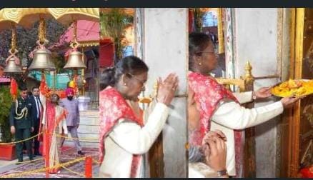 बिग ब्रेकिंग: राष्ट्रपति मुर्मू ने किए माँ नयना देवी और बाबा नीम करौरी धाम के दर्शन, राजभवन के मुख्य द्वार का किया शिलान्यास