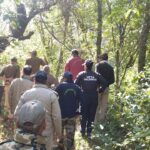 वन बिभाग की टीम ने गन फायर कर बढाई गस्त।